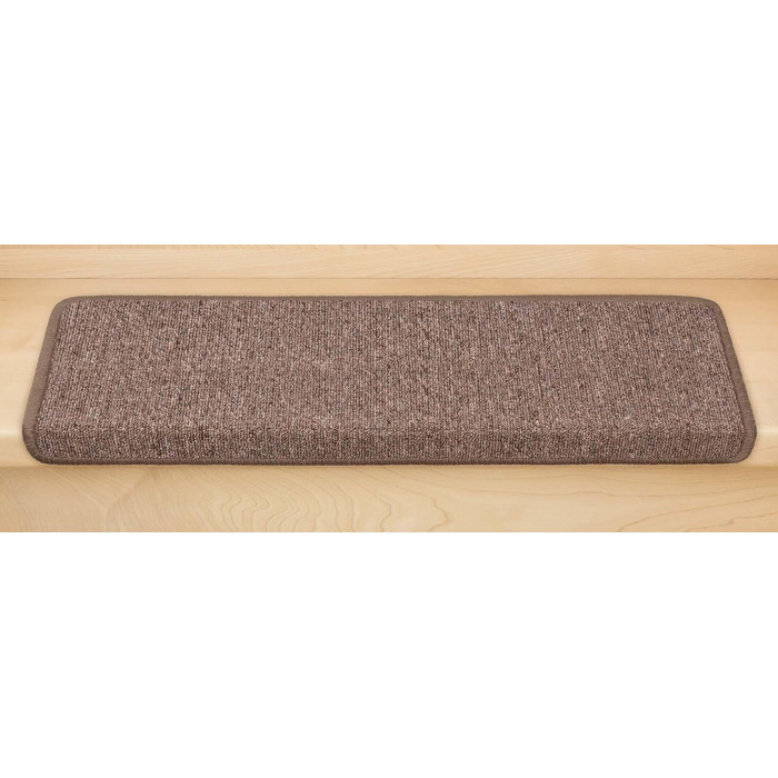 Kettelservice-Metzker Stair Treads / Stair Mats Ariston 15-Piece Value Set Rectangular Light Brown 15 Pieces Light Brown Rectangular