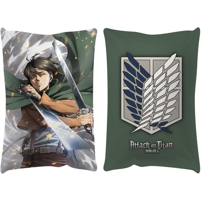 PopBuddies Подушка Леві Attack on Titan, 35x50 см, біла, ліцензія