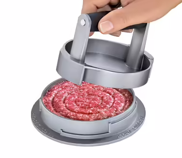Küchenprofi Hamburger Press TRIO BBQ, Burger Press with non-stick coating for easy patty release, Burger Maker with adjustable height for 3 different burger sizes