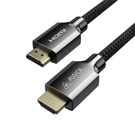HDMI 2.1 кабель AWOL VISION 2M: 8K, 48Gbps, Ultra High Speed, сумісний з PS5/Xbox/TV/PC/Beamer, HC-002