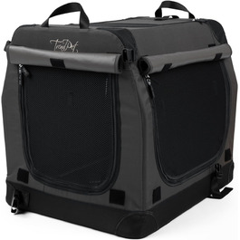 TrendPet TPX-Pro: Легка складана переноска для собак з алюмінієвим каркасом (сіра, 50x35x35 см)