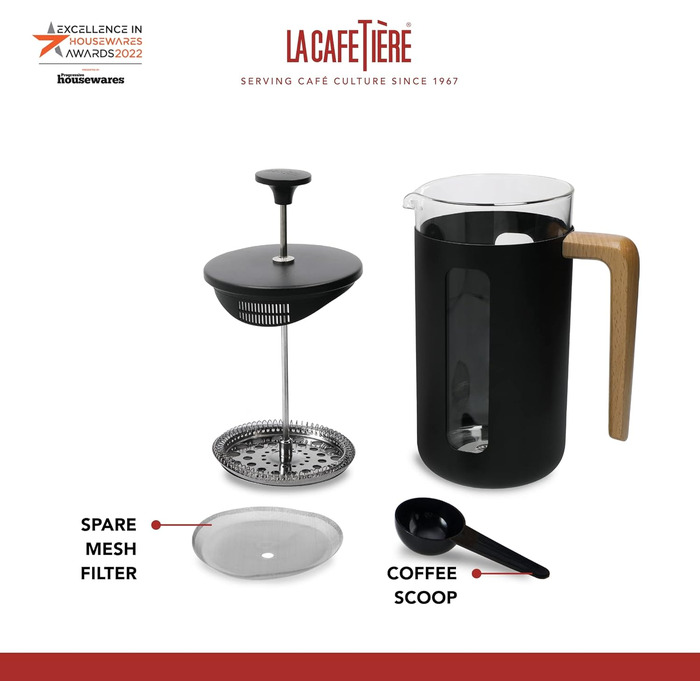 Френч-прес La Cafetière Pisa з нержавіючої сталі, 3 чашки, зелений, у подарунковій коробці