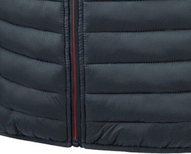 Чоловіча жилетка, утеплена, легка, тепла, для активного відпочинку, без рукавів, зимова, стегана, зі стійким коміром, слім-силует, чорний, XL