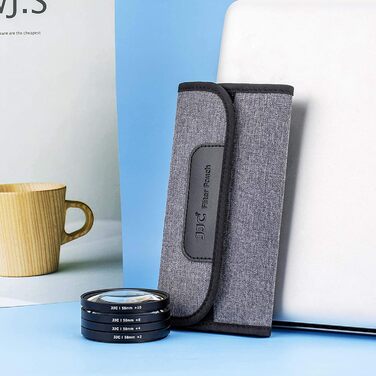 Набір макрофільтрів JJC 58 мм (+2, +4, +8, +10) для Canon EOS 90D 80D 5DII 5DIII 60D 70D та інші камери з об'єктивом 58 мм + чохол для фільтрів