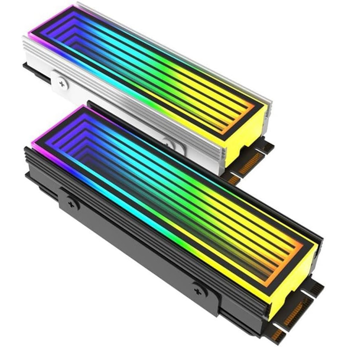 Радіатор охолодження SSD M.2 2280 з ARGB підсвічуванням Gokelomg - для комп'ютерів NVMe