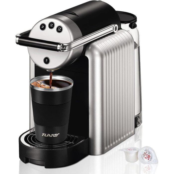 Термокружка для кави з кришкою, 380 мл, з подвійними стінками, з нержавіючої сталі, для гарячих та холодних напоїв, кави, води та чаю (чорна)