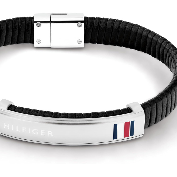 Браслет шкіряний чоловічий Tommy Hilfiger 2790349 чорний