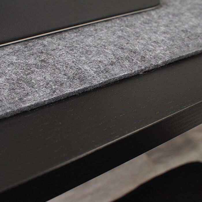 Підкладка під мишу з фетру 60x30 см, велика, сіра - захист столу та органайзер для дому та офісу