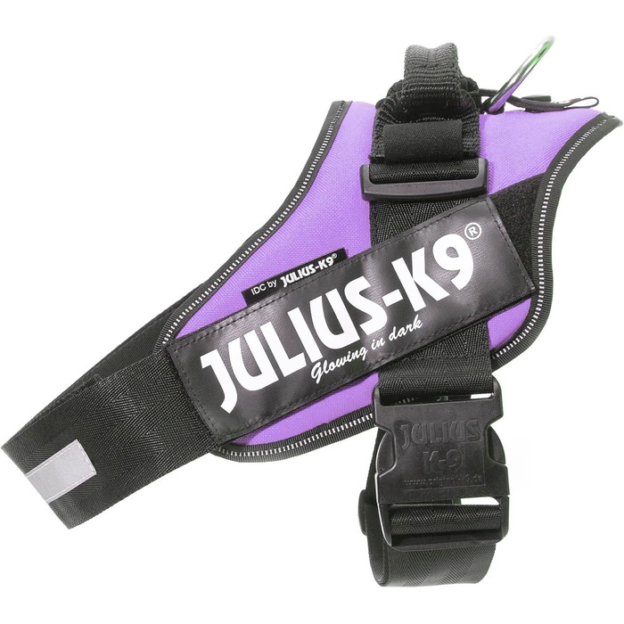 Шлейка Julius-K9 IDC Powergeschirr для собак з двома безкоштовними нашивками, розмір 0 (M), фіолетовий