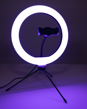 Кільцева LED-лампа RGB зі штативом та тримачем