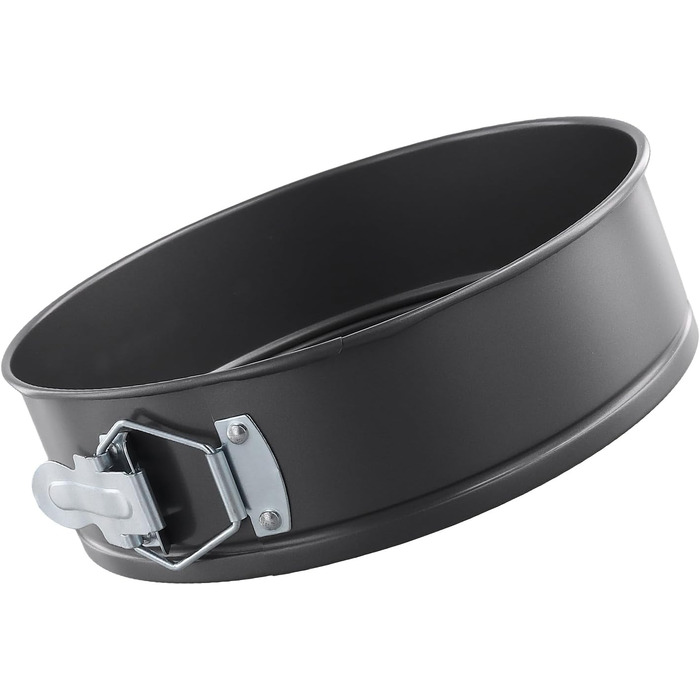 Набір форм для випічки FUNSUEI 6 шт. (18-28 см), круглі, чорні, з антипригарним покриттям та знімним дном