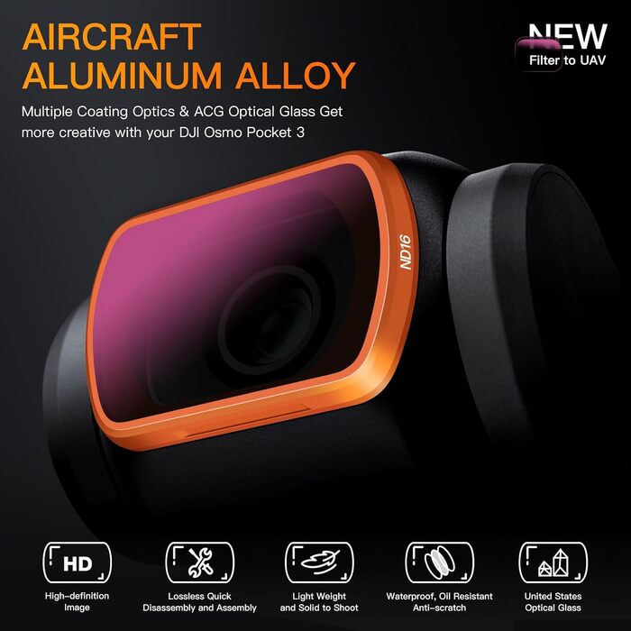 Набір фільтрів ND для DJI Osmo Pocket 3 Creator Combo (CPL, UV, VND), MINGVEN