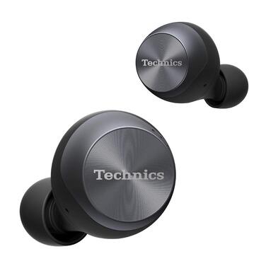 Навушники бездротові Technics EAH-AZ70WE-S чорні, з шумозаглушенням та голосовим керуванням, преміум класу