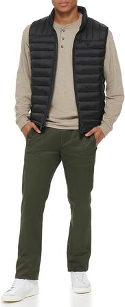 Чоловічий пуховик Docker Claic Ultra Loft Packable з альтернативою пуху (XS, Чорний)