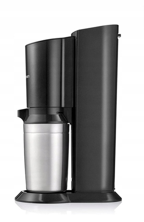 Сифон для води SodaStream Crystal 2.0, скляний графин + балон CO2, чорний