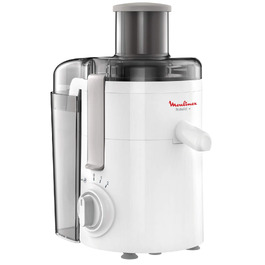 Центрифужна соковижималка Moulinex Frutelia+ JU3701, 350 Вт, з широким завантажувальним отвором, 2 швидкості та імпульсний режим