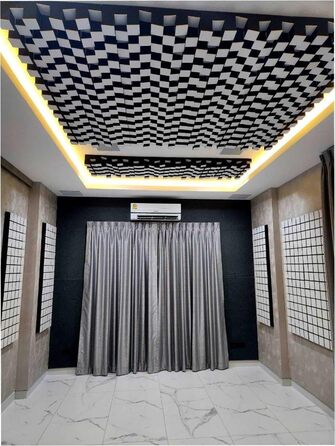 Набір акустичних диффузорів 2D для звукоізоляції та поглинання шуму, 50 x 50 см, колір Sonoma SIRIUS (150мм), 2 шт.