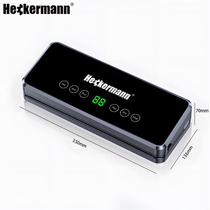 Вакууматор Heckermann 3600, чорний, 140 Вт, 0,30 см