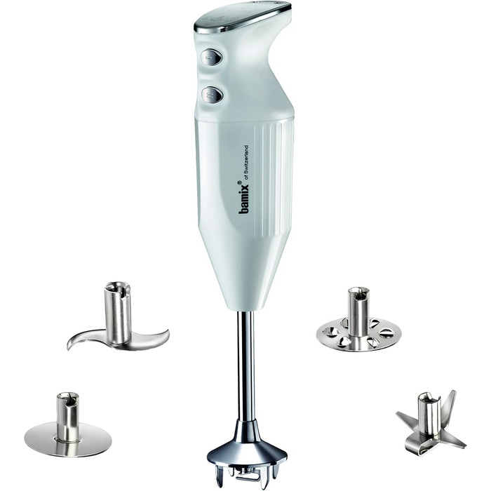Bamix Stabmixer Set M350 MAXX: 350 Вт, швейцарська якість, набір з насадками (м'ясорубка, овочерізка, вінчик, диск)
