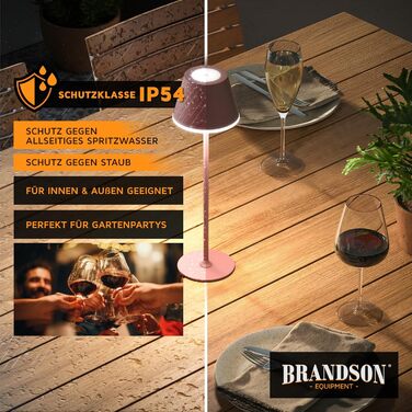 LED настільна лампа CSL з акумулятором - бездротова, сенсорна, диммування, 3 кольори світла, метал, великий акумулятор, для дому та вулиці