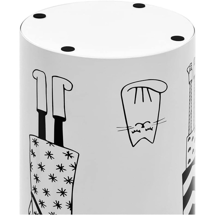 Підставка для парасольки жіночого дизайну, сталь, білий, від vidaXL