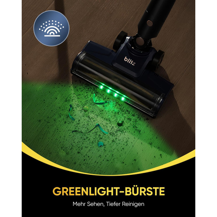 Бездротовий пилосос Vexilar V12 Akku: 50 хв роботи, 50 kPa, 450W, антизаплутування, легкий, безщітковий мотор, для твердих поверхонь, килимів, шерсті тварин, синій