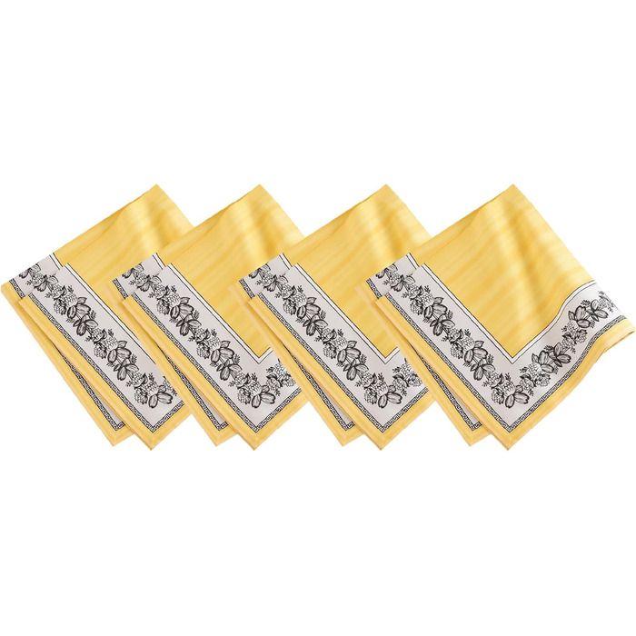 Villeroy & Boch Audun Oversized Cotton Cloth Napkins, 53.3 x 53.3 cm, Set of 4