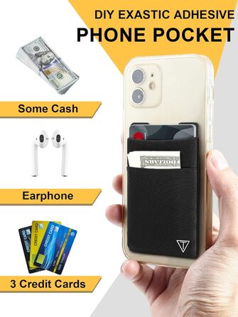 RFID-захисний картхолдер Pop-up, гаманець-картхолдер з монетницею, чорний