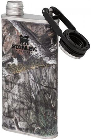 Термос Stanley Classic Wide Mouth 236ml з кришкою Never-Lose - нержавіюча сталь, широка горловина, BPA-Free, Hammertone Green (Country DNA)