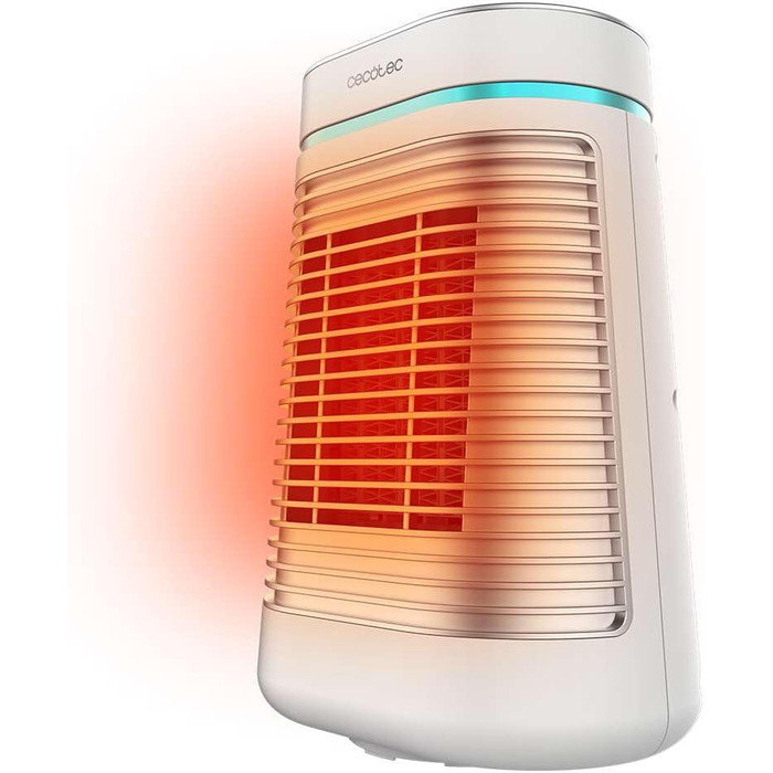 Обігрівач настільний Cecotec ReadyWarm 1550 Max Ceramic Rotate - 1500 Вт, обертання, регулювання температури, 3 режими, білий