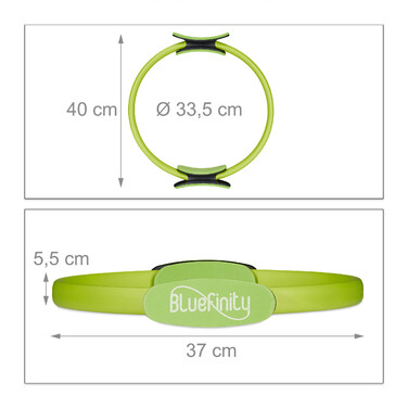 Relaxdays Pilates Ring Green