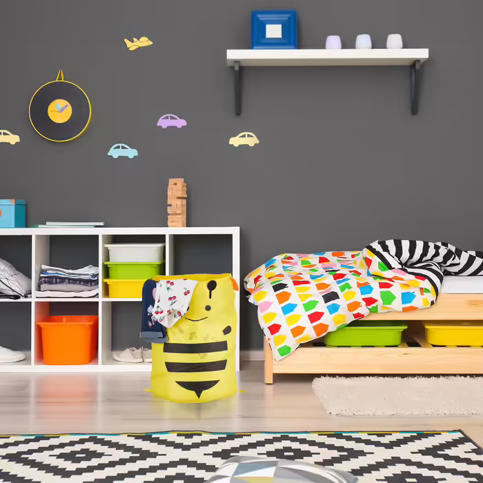 Relaxdays Pop-Up Laundry Basket for Kids