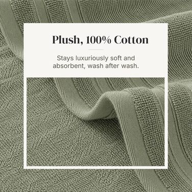 Набір рушників Pacific Coast Textilien Damast Jacquard з бордюром, 100% бавовна, сіро-зелені, 8 шт.