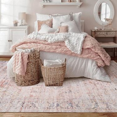 Килим миючий, штучна вовна, світло-бежевий, для дому, спальня, під ліжко, їдальня, під стіл, 152x244 см