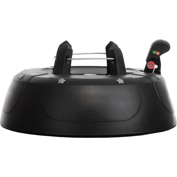 Підставка для ялинки BRANDSSELLER до 2,5 м з механізмом підйому, страхуванням та одним тросом - Зелена