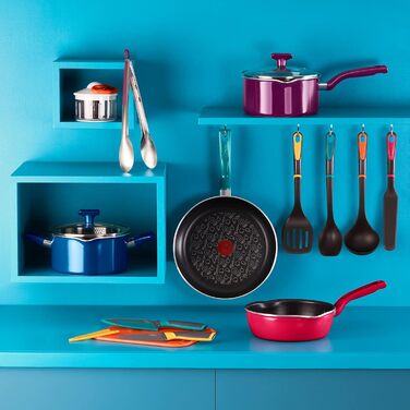 Сковорода Tefal Chefclub 28 см з антипригарним покриттям Titanium, індукційна, з індикатором нагріву Thermo-Signal, зелена