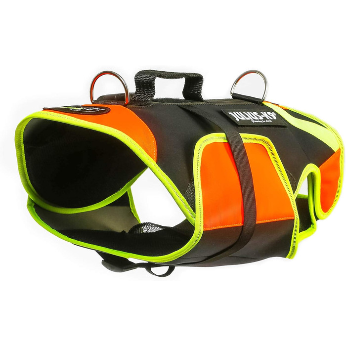 Жилет для собак Julius-K9 IDC 3в1, чорний та неоновий, розмір M (1 шт.)