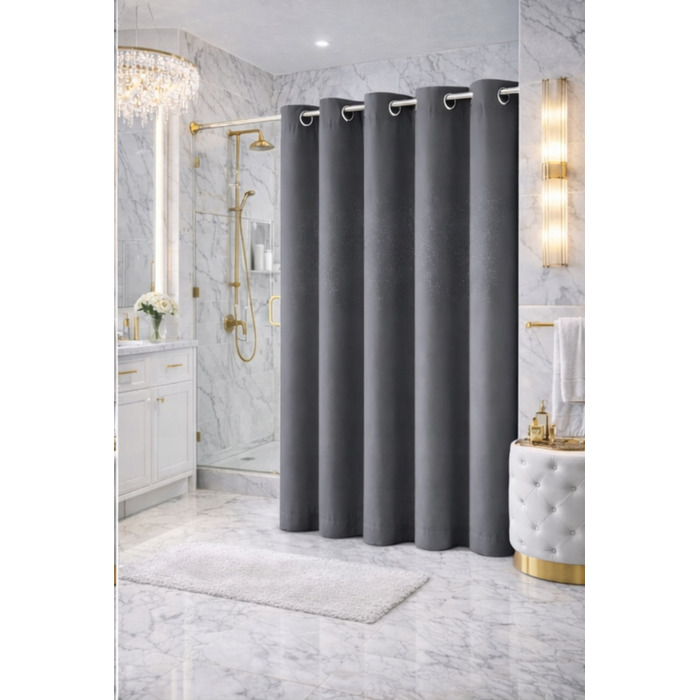 Текстильна штора для ванни NOW-ART, 200 x 200 см