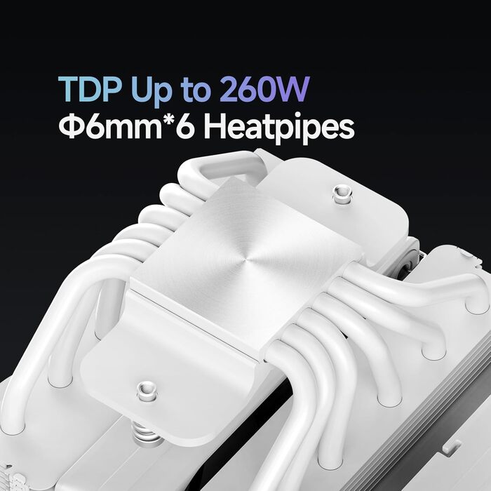 Ocypus Iota A62 BK: Кулер для CPU з цифровим дисплеєм, 6 теплових трубок, 2 вентилятори 120 мм, підтримка AMD AM4/AM5, Intel LGA 115X/1200/1700/1851