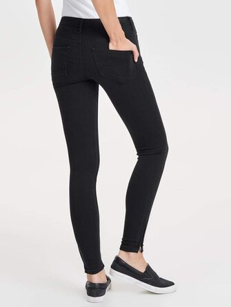 Джинси жіночі Only Kendell Skinny, чорні, висока посадка, укорочені, розмір XXL/32L