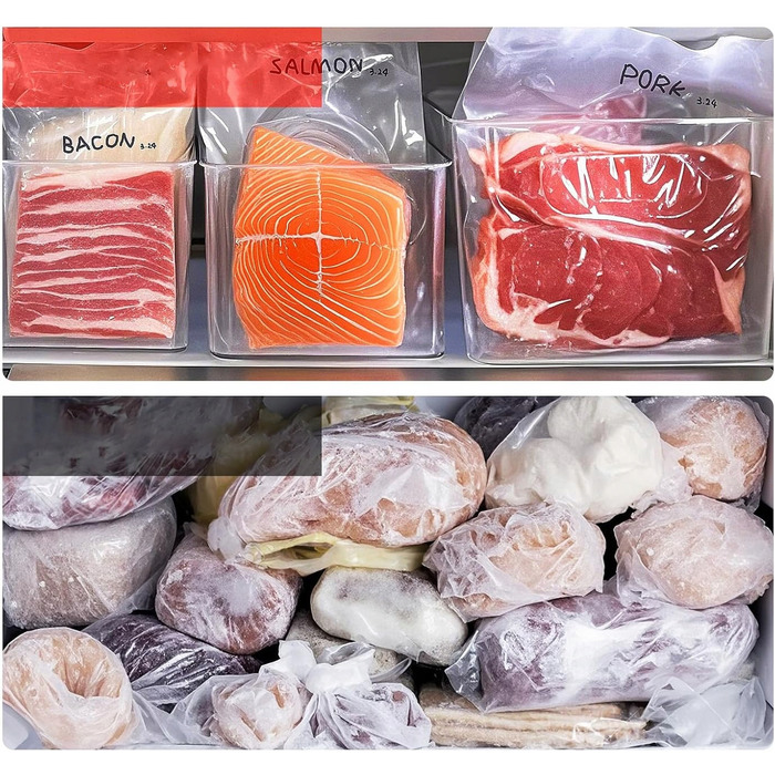 Вакууматор для продуктів 120 Вт, вакуумна пакувальна машина + 20 пакетів у комплекті