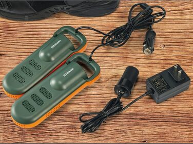 XCMAN Portable Shoe Dryer and Boot Dryer, Boot Dryer for Winter Boots, Work Boots, Rain Boots, Ski Boots, with Integrated Blower and Heating - Ultra Silent 12V DC/AC Converter