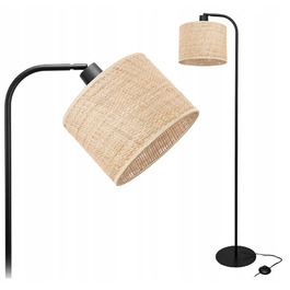 Підлогова лампа Glimex Modern E27 60 Вт, бежевий, коричневий, чорний