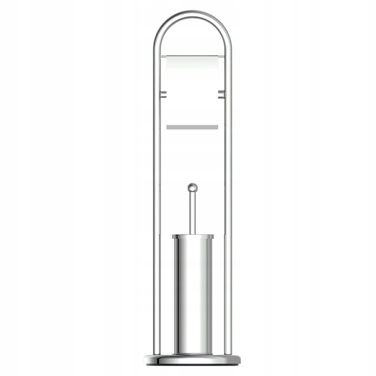 Тримач для туалетного паперу та йоржик для унітаза EISL, хром, 80 см