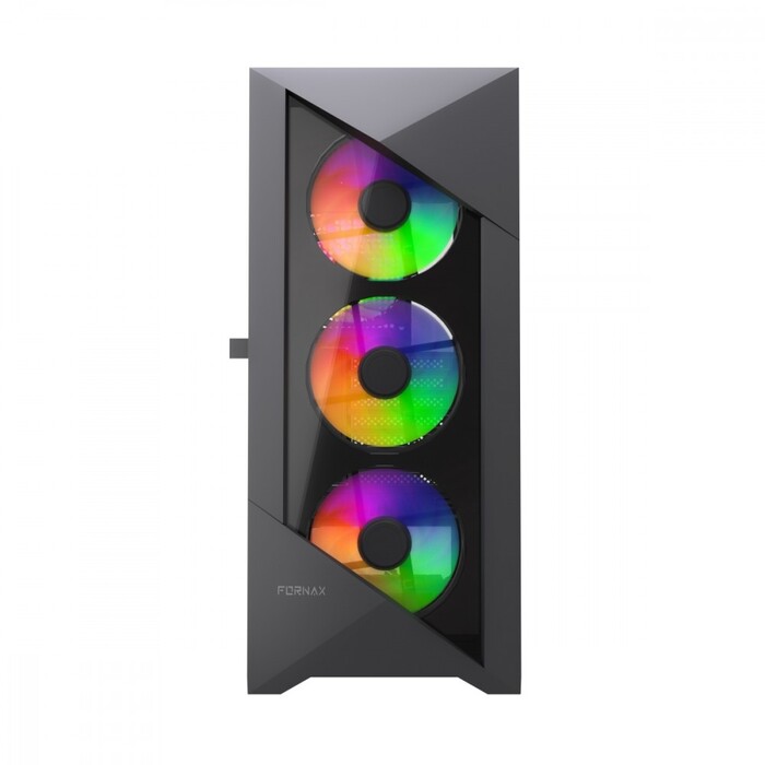 Корпус Gembird Fornax 900 ARGB Midi Tower, чорний