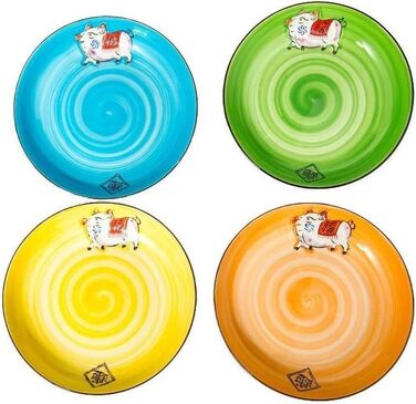 Традиційний японський червоний набір суші для двох осіб – тарілки, палички та підтарілки з порцеляни з візерунком сакури – ідеальний японський подарунок