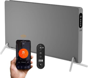 Конвектор LEBENLANG з Wi-Fi, 2000W: Економія енергії, дистанційне керування, настінний/підлоговий монтаж