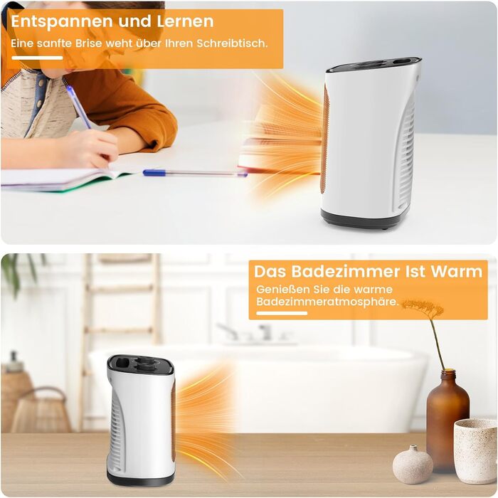 Масляний радіатор COWSAR: Енергозбереження, Швидкий нагрів, 3 режими, захист від перекидання та перегріву, 1200W для вітальні та спальні, білий