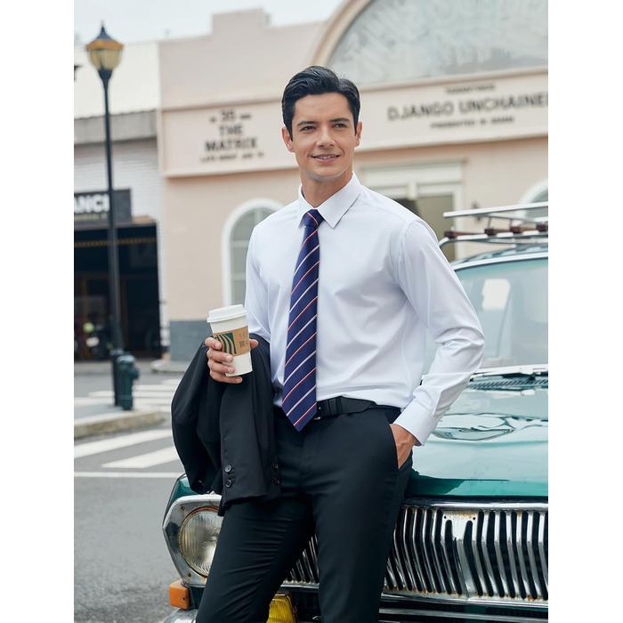 Набір краваток чоловічих HISDERN (3 шт.) шовкових, класичні, елегантні + нагрудна хустинка для весілля та свят - Z-TB3-12