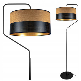 Підлогова лампа Glimex MODERN E27 60 Вт, бежевий, чорний, жовтий